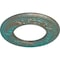 Ekena Millwork Salem Ceiling Medallion (Canopies up to 7 1/8"), 13 1/4"OD x 7 1/8"ID x 7/8"P, Copper Green Patina CM13SACGS - alternate 3